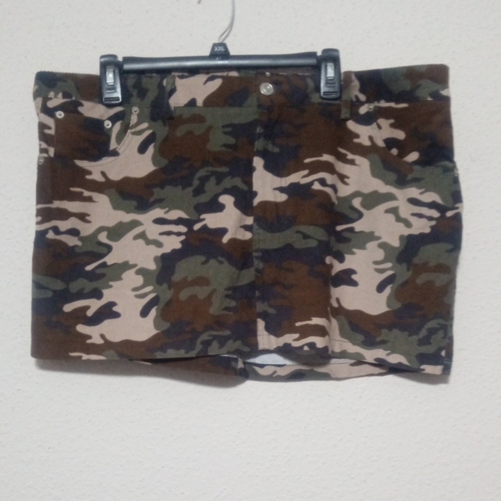 Fashion Nova Brown Camo Skirt